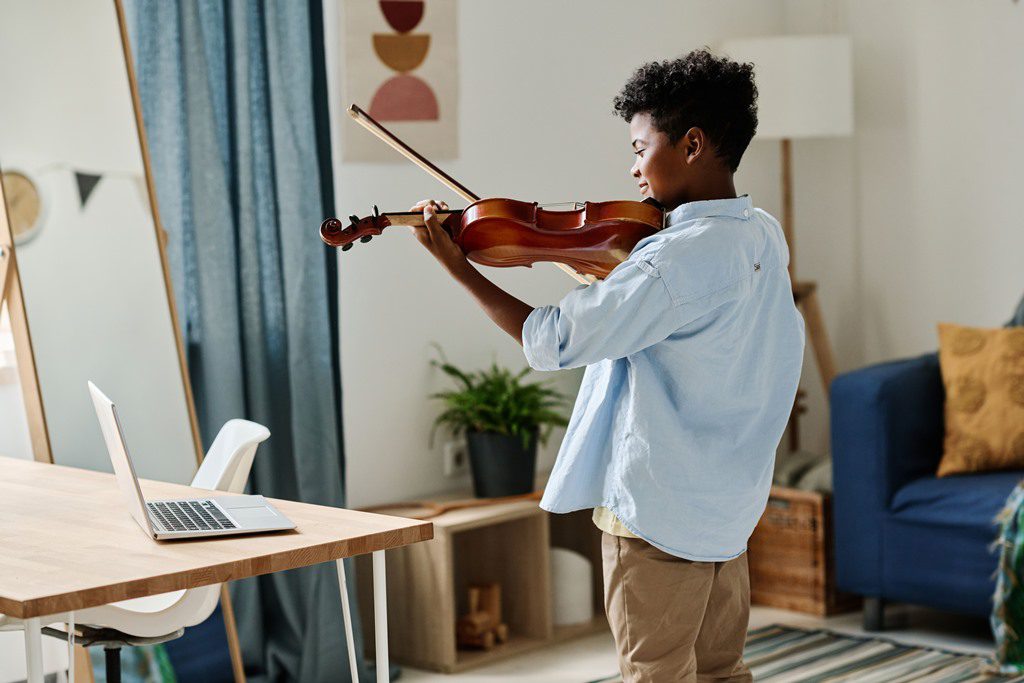 violin practicing online