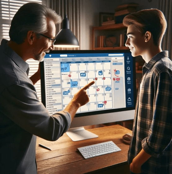Checking calendar dates and times for activities