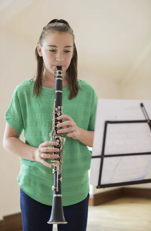 clarinet 2 A beginner clarinet player