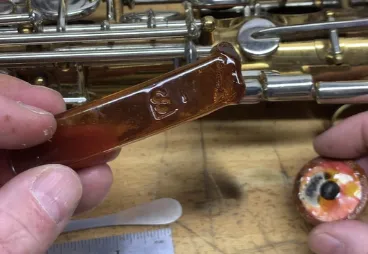 saxophone pad replacement process